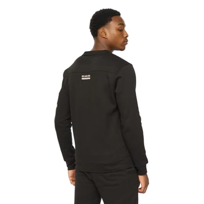 Duck and Cover Heren Applewood Sweatshirt (Zwart)