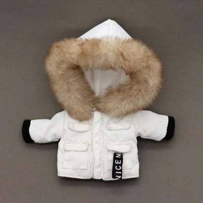 Nieuwste Mini Leuke Donsjas Katoenen Jas Jas Jas met Capuchon ob Korte Sok voor 1/12bjdobitsu11mollysob11 Poppen Schoenen Accessoires Premium Kwaliteit OB11 wit