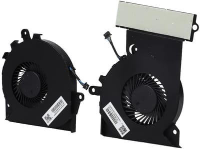 Vervangende 4-Pin Interne Koelventilator voor PC - 2 Stuks CPU Koeling voor HP OMEN 15/17, Stil en Efficiënt
