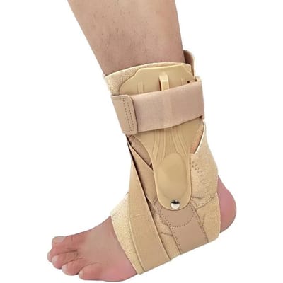1 pièce Attelle de cheville réglable Support pour entorses sportives Protection articulaire Unisexe Plaque de protection à compression S