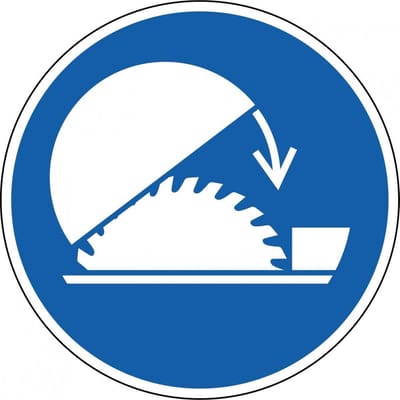 Beschermkap cirkelzaag gebruiken bord - kunststof M031 300 mm