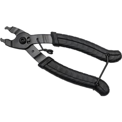 Pince à boucle de chaîne de vélo, pince de démontage de maillon de vélo de route, outil de réparation de retrait de maillon à dégagement rapide, outil de serrage à bouton magique VTT noir