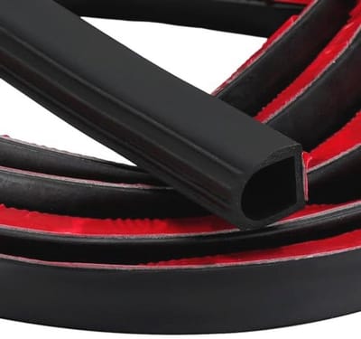 D-vorm Rubber Deurafdichtingsstrip - Geluidsisolatie Afdichting - Zelfklevend EPDM voor Auto en Huis