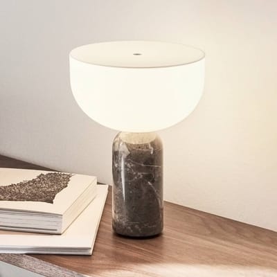 New Works Kizu Draagbare Lamp Gris Du Marais Marmer