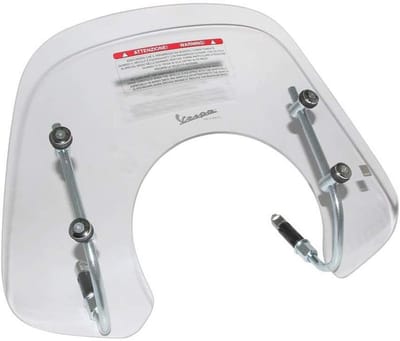 Vespa Voorruit - Scooter Windscherm - Bescherming Rijwind - Heldere Kwaliteit - 43x33x6 cm - Transparant