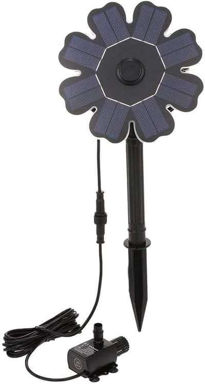 Zonne-energie Fonteinpomp 8V 1.6W voor Vijvers - Petal Vorm, Duurzaam en Efficiënt Watercirculatie Systeem