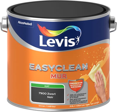 Levis - Easyclean Mur Mat - Zwart - 2,5 L