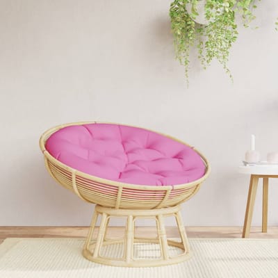 vidaXL - Zitkussen - rond - Ø - 100x11 - cm - oxford - stof - roze
