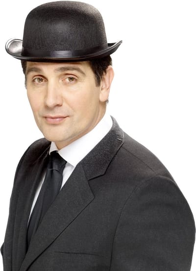 Smiffy's Klassieke Engelse bolhoed - roaring twenties thema - jaren 20 - gentleman verkleed hoed
