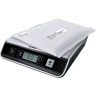 DYMO digitale postweegschaal | tot 10 kg capaciteit | 20 cm x 20 cm pakket- en verzendweegschaal