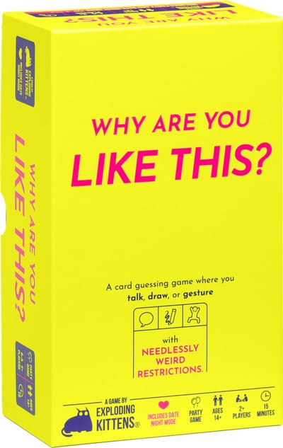 Why Are You Like This? - Hilarisch Engelstalig Partyspel - Speel met 2 Personen of in Teams - Vanaf 14 jaar - Exploding Kittens