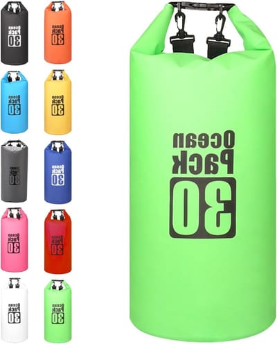 Waterdichte Dry Bags met Verstelbare Schouderband voor Outdoor Activiteiten zoals Kamperen, Rafting en Zwemmen - Beschikbaar in 2L, 5L, 10L, 15L, 20L en 30L Capaciteit
