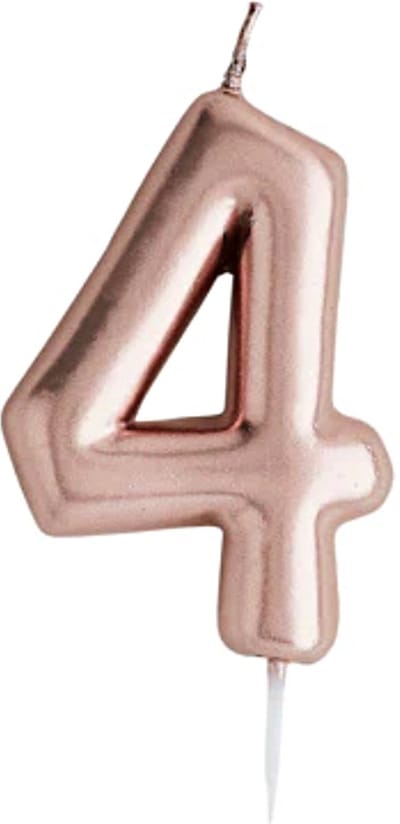 Cijfer 4 - Rosé Goud
