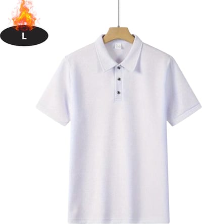 Livano Poloshirt Heren - T-Shirt Heren - Shirt - Overhemd - Polo Shirt - Wit - L