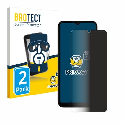 BROTECT - privacy screenprotector voor Nokia C32 - Folie Beschermfolie Blauwlichtfilter 2 Stuks
