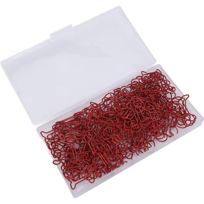 100 Stuks Hondvormige Paperclips IJzerdraad Decoratieve Fancy Paperclips Set voor Thuis School Kantoor Rood brown