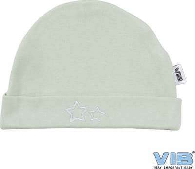 VIB® - Muts rond - Sterretjes (Mint) - Babykleertjes - baby muts - baby muts newborn - baby mutsje - baby cadeau - kraam cadeau - baby aankodiging