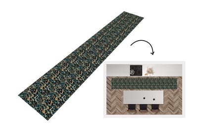 Keukenloper - Loper keuken - Panter - Luxe - Patronen - 300x50 cm - Keukenloper vinyl