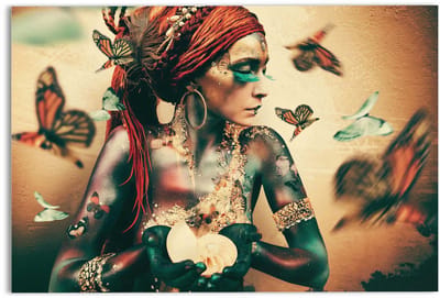 Glasschilderij Jaime Ibarra - Bohemian Chic - 78 x 116 - Glas - REINDERS