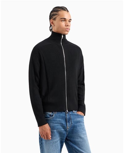 Armani Exchange 6dze6g_zm5bz Trui Met Volledige Rits Zwart M Man