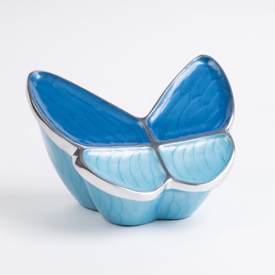 Vlinder Urn Groot 2 liter Blauw - Urn voor Menselijke As - Crematie Urn voor As Volwassenen - Dieren Urn voor As Crematie - Urn Hond - Urn Kat