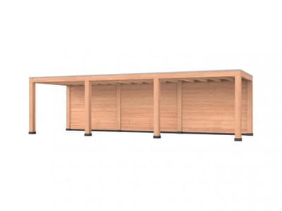 Douglas overkapping, 900 x 300, met achterwand, Westwood Modern Basic
