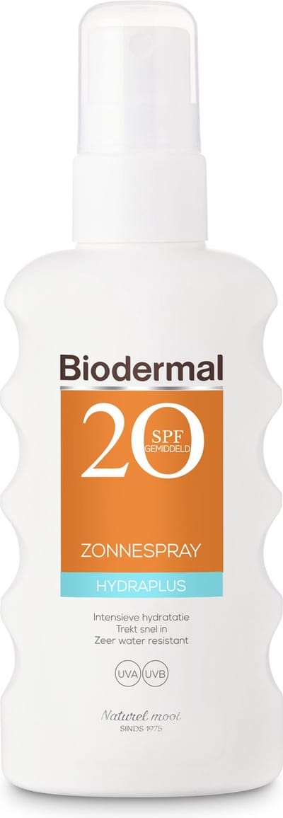 Biodermal Zonnebrand – Hydraplus zonnespray – Zonnebrand spray met SPF 20 - 175 ml