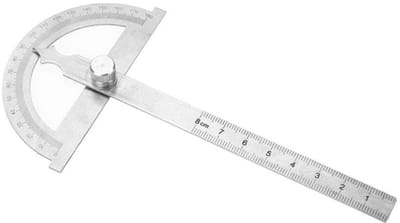Dailygoody - Hoekzoeker - 0-180 Graden - Duurzaam en Praktisch - 2-in-1 Gradenboog - Perfect voor Klussen - 15 cm