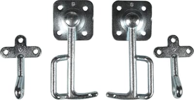 Benson Klephaakset met ogen - Verzinkt staal - 4-delig - Links/rechts