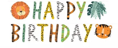 Amscan by Riethmuller - Riethmüller - Letterslinger Happy Birthday 'Get Wild'