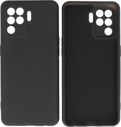 Fashion Backcover Telefoonhoesje - Color Hoesje - Geschikt voor Oppo A94 4G - Zwart