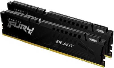 Kingston FURY Beast DDR5-5600 - 64GB - CL36 - Dual Channel (2 pcs) - AMD EXPO & Intel XMP - Zwart