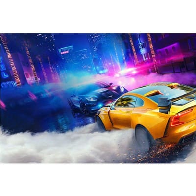 Peinture diamant besoin de vitesse, broderie diamant, voiture de course, point de croix 20X30CM blue