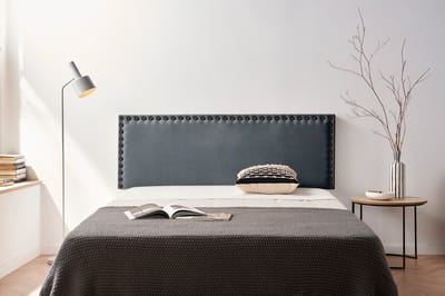 Moonia Hoofdbord - Gestoffeerd - Elegant en Modern - Donkergrijs - Duurzaam Aqualine - Vlekbestendig en Hoogwaardig