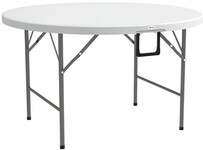 Ronde opvouwbare tuintafel Ø 122 cm voor 6 personen - Duurzaam en praktisch