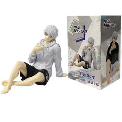BLUE LOCK Nagi Seishiro Zittende Versie Figuur Model Speelgoed 8,5 cm
