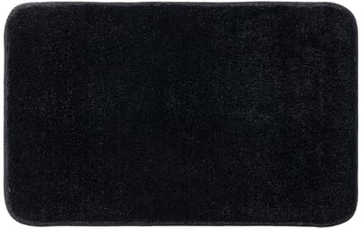 Allecto - Badmat - Antislip - Comfortabel - Zwart - Absorberend - Ideaal voor badkamer en keuken - 40x60 cm