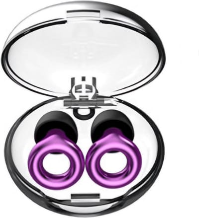 Harde Ring Luxe Oordoppen Paars - Earplugs - Reizen - Overprikkeling - Earpluggs - Deluxe - SNR 23 dB Demping - Metallic - Festival Oordopjes - Herbruikbare Gehoorbescherming - Siliconen voor Slaap en Gevoeligheid - 8 doppen