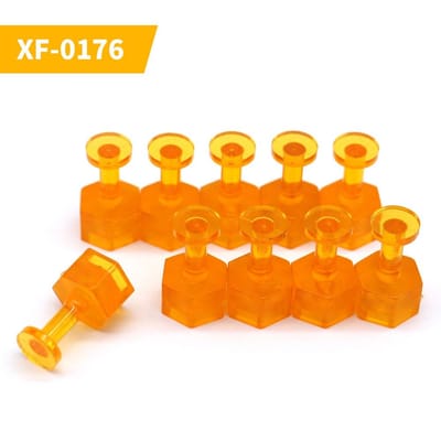 Lot de 10 onglets de colle pour débosselage de voiture, outils de débosselage PDR, réparation de bosses sans peinture, onglets de colle pour carrosserie orange