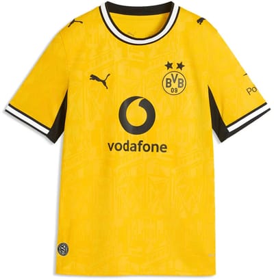 Puma Bvb Borussia Dortmund Replica Thuis Korte Mouw T-shirt Junior Geel 15-16 Years Kinderen