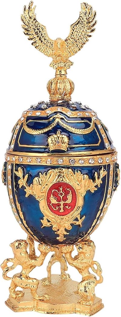 Juwelendoos met Diamanten - Sieraden opberger - Sieraden organiseren - Met AB Diamanten - 7.5 x 7.5 x 19.8 cm
