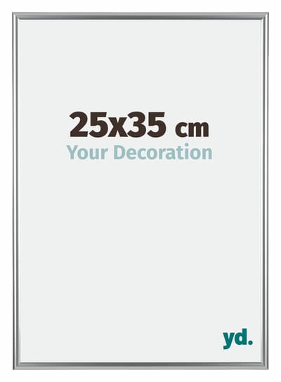 Your Decoration - Fotolijst 25x35 cm - Kunststof - Zilver - Bordeaux