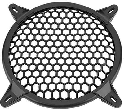 VT Goods - Subwooferbeschermingsgaas - Luidsprekerbescherming - Zwart plastic materiaal - Auto-audiodecoratie - 30,5 cm - Geschikt voor subwoofers