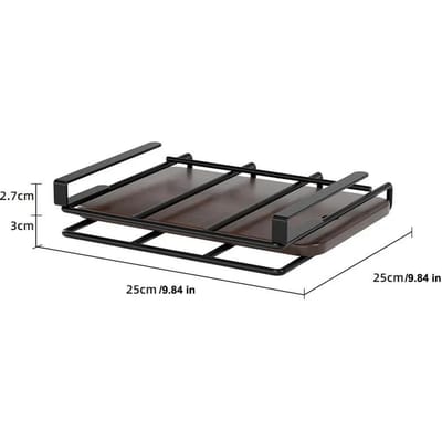 Étagère de rangement multifonctionnelle pour couvercle de casserole, planche à découper, support de rangement pour armoire suspendue, cintre inférieur gray