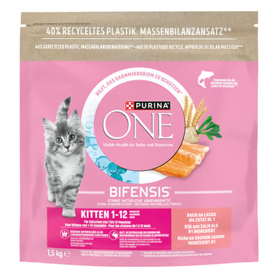 6x1,5kg PURINA ONE Junior Zalm Kattenvoer Droog
