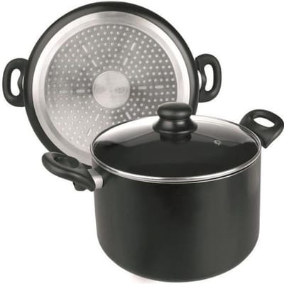 IBILI - Marmite avec couvercle en verre, Aluminium, 16 cm, Antiadhésif, Compatible avec l'induction