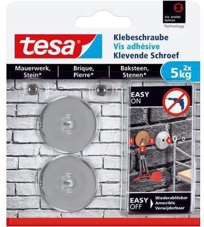Tesa klevende schroef voor baksteen en steen