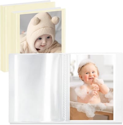 Set van 3 Mini Fotoalbums 18x13 cm - Compact Fotoboek met 52 Foto Hulpvakken & Aanpasbare Omslag