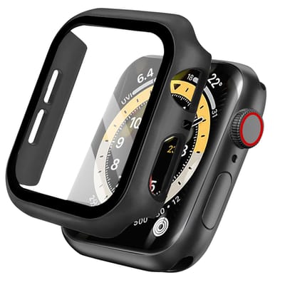 Screen protector - Geschikt voor Apple Watch 1 / 2 / 3 - 42 mm - Full Cover Hard Case / Beschermend Hoesje - Zwart