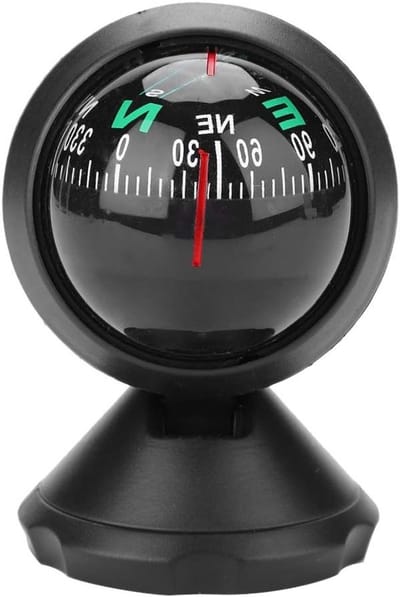 Navigatiekompas voor Auto en Boot - Dashboard Kompas, Inclinometer en Balansmeter voor Precisie en Veiligheid tijdens het Rijden en Varen